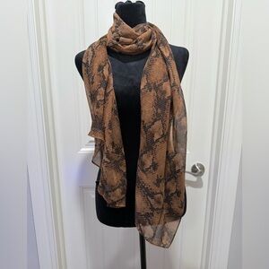 WHBM Snake Print Scarf